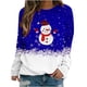 thumbnail image 1 of Mujeres moda cuello redondo Navidad manga larga Tops blusa pulóver sudadera Fridja  FKASFK1382, 1 of 5