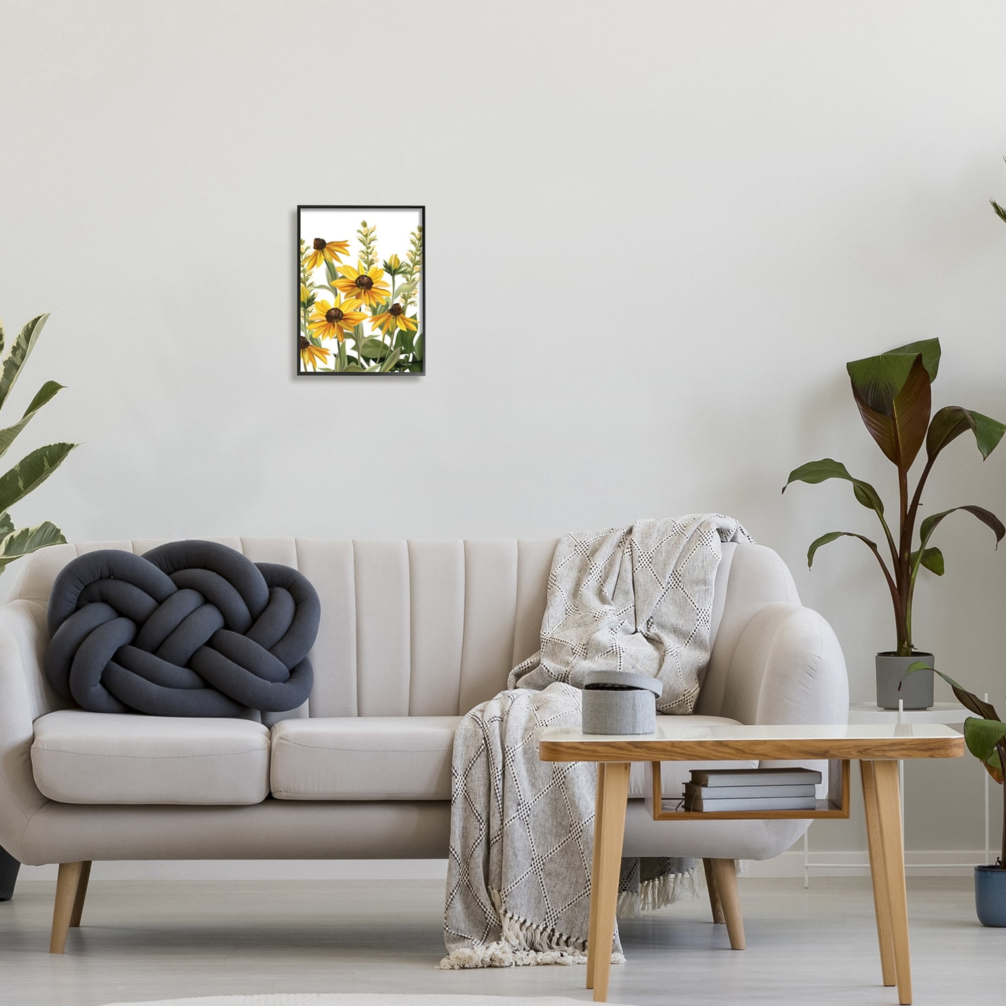 Stupell Industries Wild Yellow Daisies Spring Buds Tall Grass Painting,16 x 20, Design by House Fenway
