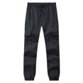 thumbnail image 2 of SHTXOZHI Men Cargo Pants with Multi-Pocket Elastic Waisted Drawstring Casual Hiking Pants, 2 of 4