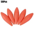 thumbnail image 3 of Lanzador de anzuelos con señuelo para lances mejorados, tamaño compacto, 50 piezas, ayuda para pesca de tiro largo en agua flotante de color naranja, 3 of 8