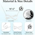 thumbnail image 5 of NICKSUN Stocking Stuffers Christmas Gift- Softball/Football/Volleyball/Soccer/Basketball Necklace for Women,Infinity Necklace Sport Accessories Birthday Christmas Gifts for Players Fan Coach Team, 5 of 6