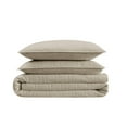thumbnail image 3 of Cannon Solid Khaki Full/Queen 3 Piece Quilt Set, 3 of 5