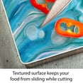 thumbnail image 4 of CounterArt Ocean Vibe 3mm Tempered Glass Cutting Board 15" by 12", 4 of 8
