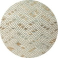 thumbnail image 1 of Ahgly Company Indoor Round Abstract Camel Brown Abstract Area Rugs, 4' Round, 1 of 6