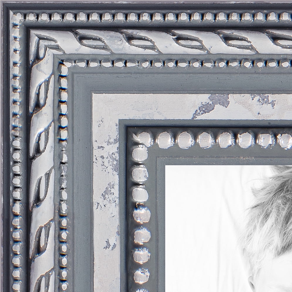 ArtToFrames 6x8 Inch Silver Picture Frame, This Silver Wood Poster