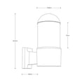 thumbnail image 3 of Aplique de pared exterior, IP44, acabado negro, 10W, E27, 1 luz, 3 of 4