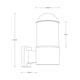 thumbnail image 3 of Aplique de pared exterior, IP44, acabado negro, 10W, E27, 1 luz, 3 of 4