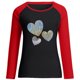 thumbnail image 3 of ICHUANYI Clearance Women's Casual Round Neck Raglan Color Matching Valentine's Day Print Long-sleeved T-shirt Top ICHUANYI "ICHUANYI", 3 of 3