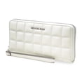 thumbnail image 2 of Michael Kors Women's Large Quilted Vegan Leather Zip Around Continental Wallet (Optic White), 2 of 4