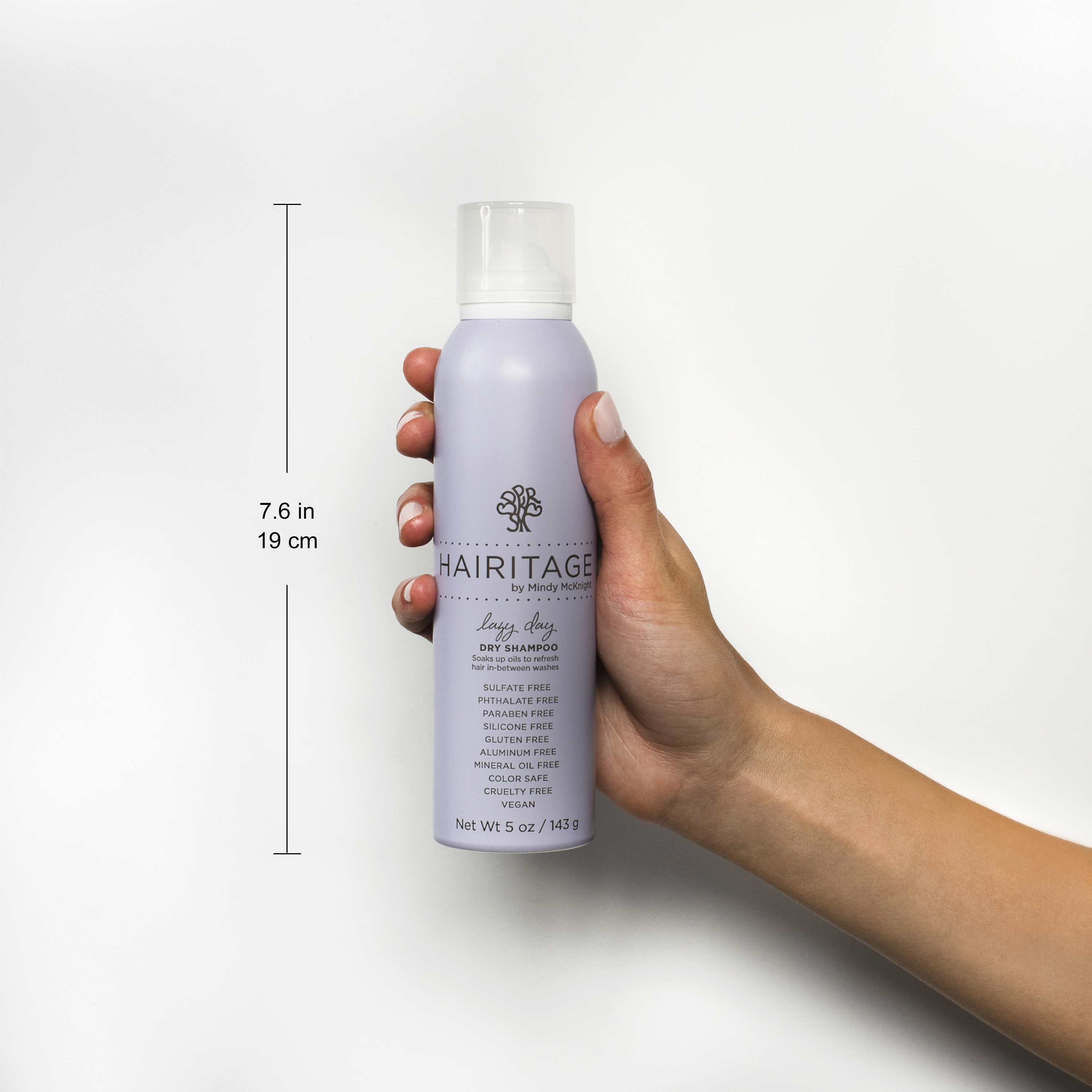 Hairitage Lazy Day Dry Shampoo | Oil Absorbing + Odors |Adds  Texture + Volume | Volcanic Minerals + Rice Starch | Vegan | 5oz - image 4 of 7