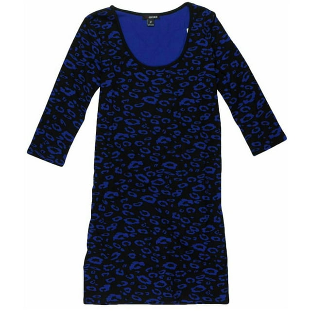 Ecko Unltd. Robe-Chemise pour Femmes Knianimal Prin3/4 Slv Drs, Noir, Petit