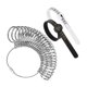 thumbnail image 1 of Medidor de anillos, herramienta de medición de anillos, herramienta para hacer joyas, herramienta de joyeros fuerte para hombres y mujeres, medida de Sin mandril, 1 of 8