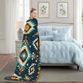 thumbnail image 6 of Aztec Soft Throw Blanket Flannel Fleece Blankets Warm Cozy Lightweight Fuzzy Blanket for Bed Sofa Couch Home Decor 80"X60", 6 of 15