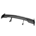 thumbnail image 4 of Ikon Motorsports 57" Trunk Spoiler Compatible with Universal Carbon Fiber Print JDM GT Style Rear Tail Spoiler Wing Lip Deck Lid ABS, 4 of 9