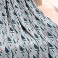 thumbnail image 3 of Light Blue Christmas Tree Pattern Blanket,Comfortable Soft Lamb Wool Throw Blanket,All Season,Warm Lightweight Blankets for Sofa Bed Couch Living Room Chair,30"x40", 3 of 4