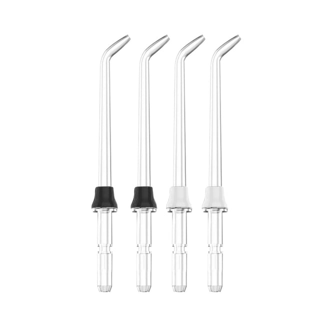 Bearachild 4 piezas de punta de hilo de agua cabezal de recarga profesional accesorios de baño para el hogar interior reemplazo para WP-100 Suministros de limpieza para el hogar Blanco + Negro Bearachild HA004668-01