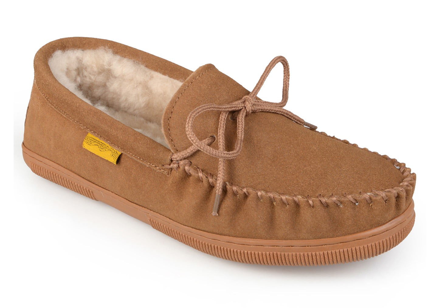 real leather moccasin slippers