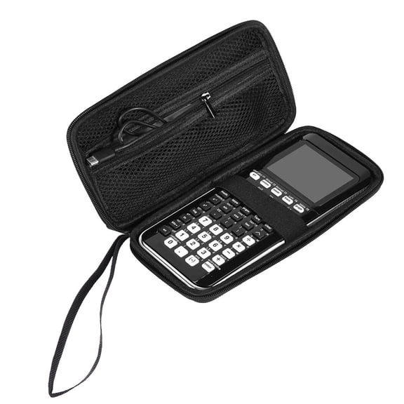 BESTOYARD Graphing Calculator Case Black Shockproof Water Resistant Mesh Pocket