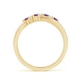 thumbnail image 2 of ANGARA Natural 0.12 Ct. Amethyst with Diamond Classic Ring in 14K Yellow Gold for Women (Ring Size: 10.5), 2 of 9