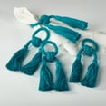 thumbnail image 3 of Saro Lifestyle TS090.I Jute Tassels Napkin Rings - Set of 4, 3 of 5