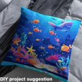 thumbnail image 2 of Castle Fairy Cartoon Sea Fish Fabric by the Yard 3 Yards for Kids, Colorful Underwater World Room Decor Fabric by the Yard, Coastal Starfish Fabric for Sewing, 2 of 6
