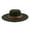 Army Green, variant on Wide Brim Cowboy Hat with Oval for and Winter Outdoor Warm Outback Hats for Men One Size