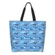 thumbnail image 1 of Balery Blue Fish Bolsa Tote Estilo Estético con Cremalleras, Bolsa de Hombro, Bolsa de Compras Grande y Plegable, 1 of 8
