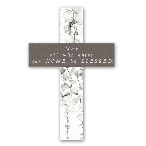 Creative Products May All Who Enter 11 x 16 Wood Cross