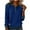Z2-Blue-summer top for women, variant on Womens Denim Patch Pullover Textured Button Up Henley Shirts Sweaters Loose Comfy Lapel Collar Long Sleeve Pullover