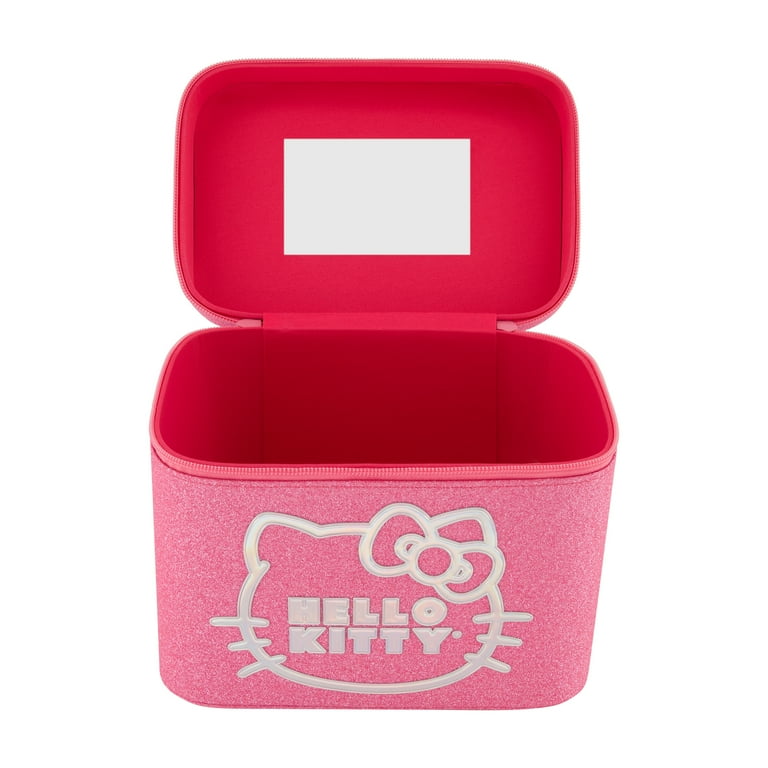 Hello Kitty Large Cosmetic Travel Case Organizer, Portable Makeup