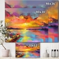 thumbnail image 2 of Designart - Sunset Painting With Colorful Reflections I - Modern & Contemporary Canvas Wall Art Print, 2 of 2