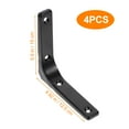 thumbnail image 4 of Weiweiguan 4 Pcs Support d'Étagère en Acier Inoxydable Support Mural Support de Fixation en Forme de L, 4 of 7