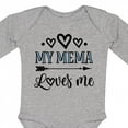 thumbnail image 4 of Inktastic My Mema Loves Me Girls Girls Long Sleeve Baby Bodysuit, 4 of 5