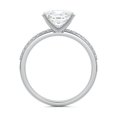 thumbnail image 3 of Bow Jewel 2.1 Ct Cushion Cut Diamond Ring for Women - 14K White Gold Plated Engagement Solitaire Ring - Stackable East-West Diamond Ring - Wedding Ring for Women's - Promise Gift, 3 of 3