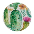 thumbnail image 2 of Nawypu  Round Table Cloth Watercolor Cactus Flower Tablecloth Elastic Edge Fitted Edged Table Cover Decorations, 2 of 7