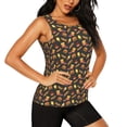 thumbnail image 2 of Balery Fast Food Camiseta sin mangas estampada ligera para mujer, tops de entrenamiento sin mangas, camisetas de yoga transpirables de secado rápido.-XX-Large, 2 of 7