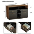 thumbnail image 6 of ModernMate Wood File Cabinet with Lock, Storage Cabinet with 4 Drawers for Home Office, Open Storage Cubes, Lateral Filing Cabinet for A4/Letter Files, 6 of 6