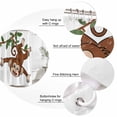 thumbnail image 6 of Brown Cute Monkey Waterproof Fabric Shower Curtain,Playing Funny Animal on Branch Waterproof Fabric Shower Curtain for Bathroom Curtains Bathtubs Hotel Shower Curtains with 12 Hooks Standard 72x72, 6 of 8