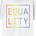 thumbnail image 2 of Pride Equality Rainbow Gradient Men's White Graphic Tee-Medium, 2 of 4