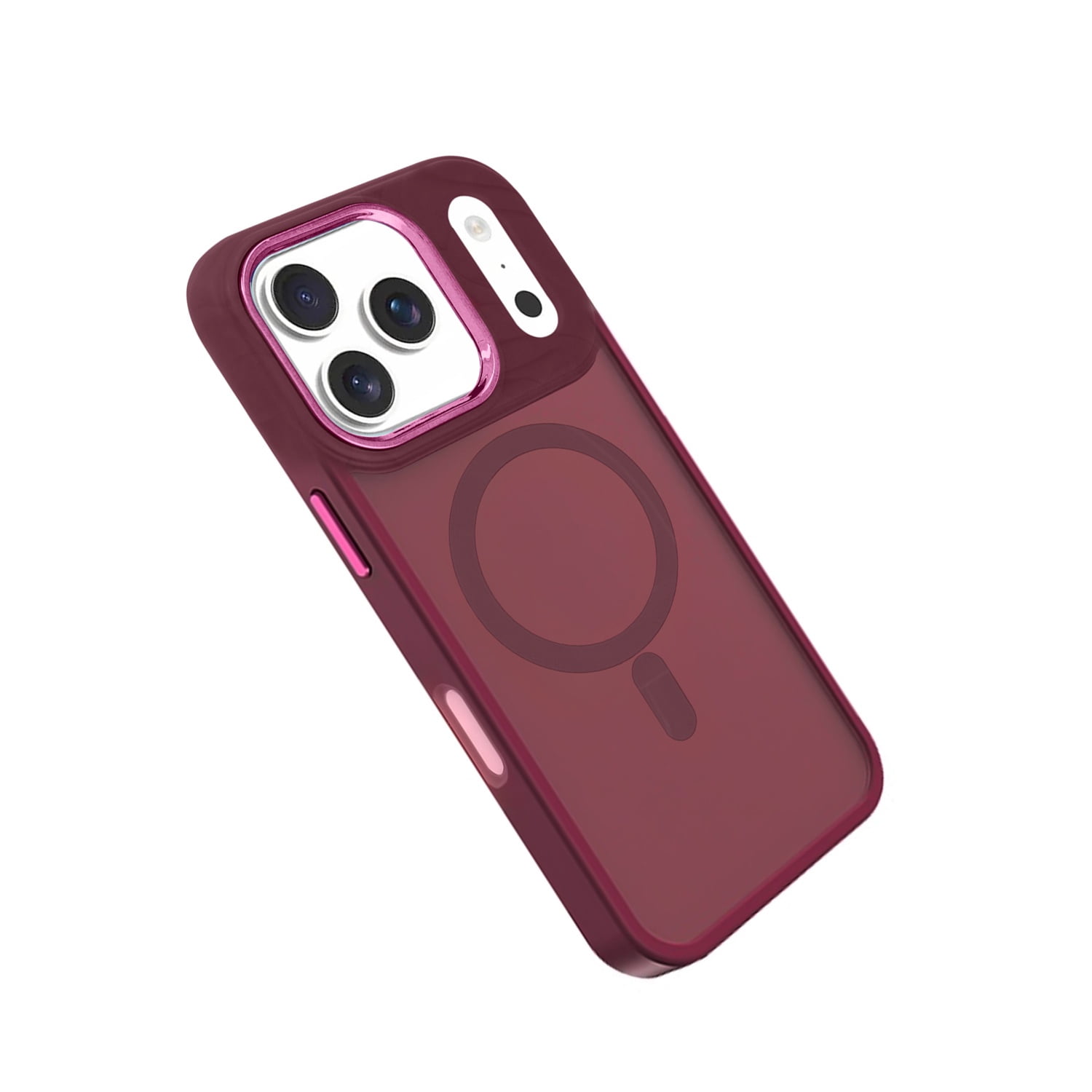 New Magnetic Wireless Charging Case for iPhone 17 Pro Max - Red