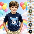thumbnail image 4 of 3t Shirts Boys Crewneck Graphic T-Shirts Back To School Short Sleeve T-Shirt Funny Holiday Shirts Preppy Tees Shirts for Youth Boys Girls, 4 of 4