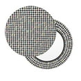 thumbnail image 3 of Round Bar Stool Seat Covers, Black And White Houndstooth Elastic Round Chair Cover Stool Seat Slipcover Bar Stool Cushions Round Pad for 12-14 inch, 3 of 7