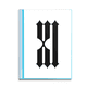 thumbnail image 1 of Numeros romanos once en negro silueta Carpeta combinada de protección de páginas, 1 of 3
