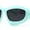 Sky Blue - Black, variant on Womens Oversized Trendy Sport Thick Bevel Frame Wrap Plastic Sunglasses Black - Orange