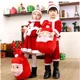thumbnail image 4 of Disfraz de Papá Noel de Navidad para niños y niñas, conjunto de vestido rojo elegante para fiesta familiar de Carnaval y Año Nuevo, ropa para Cosplay, 4 of 7