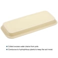 thumbnail image 3 of Unique Bargains 30.5x14cm Plastic Rectangular Plant Pot Saucer Flower Drip Tray, Beige 6 Count, 3 of 5