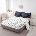 thumbnail image 5 of jejeloiu Gamepad Gamer 7-Piece Twin Bedding Sets,Modern Video Game Bedding Comforter Set,Blue Black Sheet Sets For Boys Kids,Luxury Bedroom Decor Reversible, 5 of 8