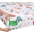 thumbnail image 3 of PC Deep Pocket Queen Sheet Set Fit Breathable Microfiber Soft Queen Size Sheet Set Hotel Style Bed Sheet Set for Women Men Flower, 3 of 8