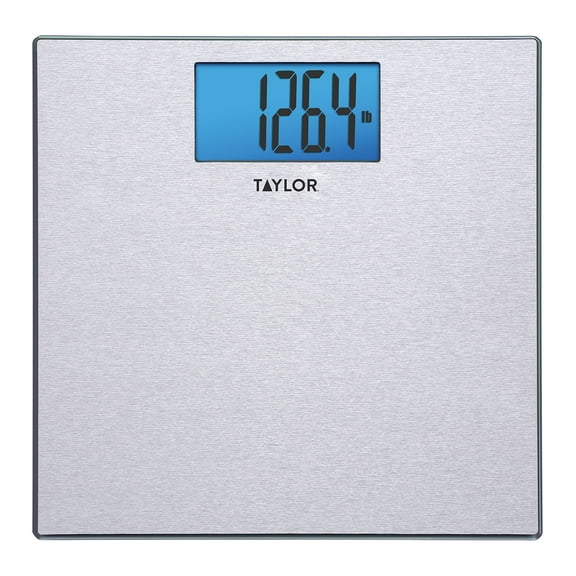 Taylor Digital Bathroom Textured Stainless Steel Scale