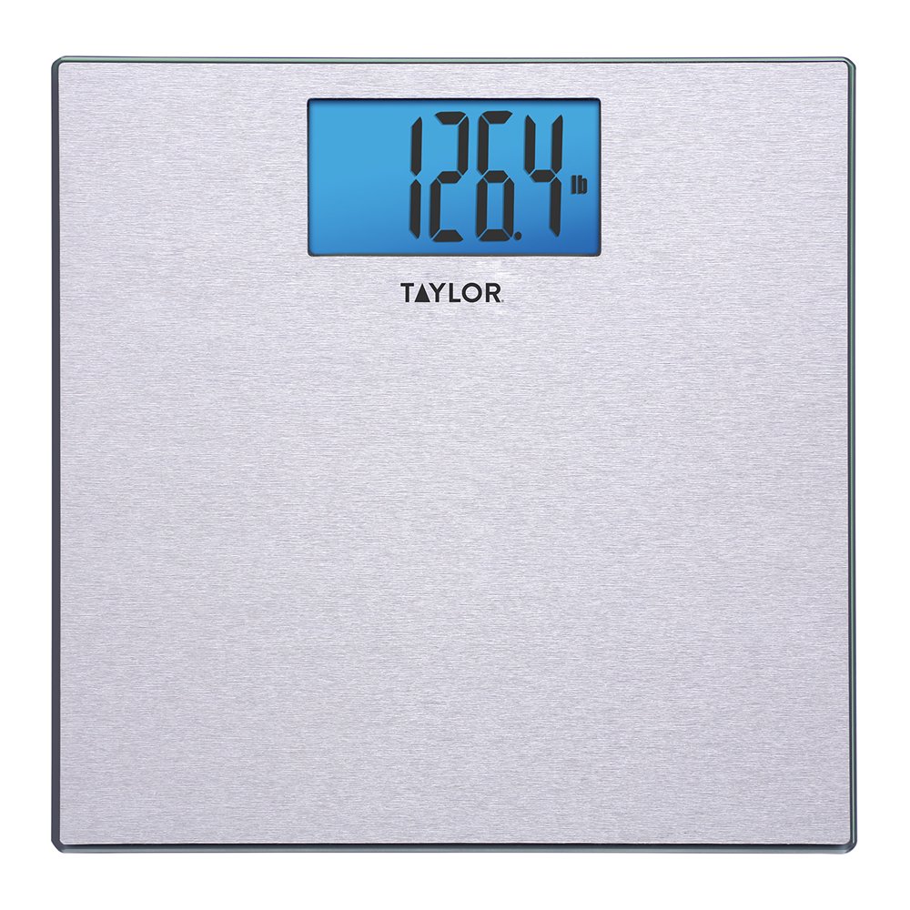Taylor Digital Bathroom Textured Stainless Steel Scale